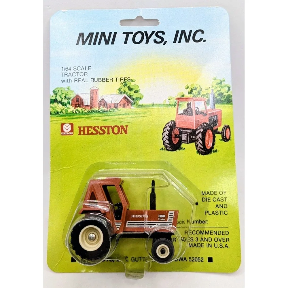Vintage Mini Toys Hesston 1180 DT Turbo Tractor 1:64 Scale Diecast